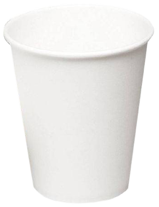 Kaffebæger hvid pap 25 cl ø80 mm, 20×50stk