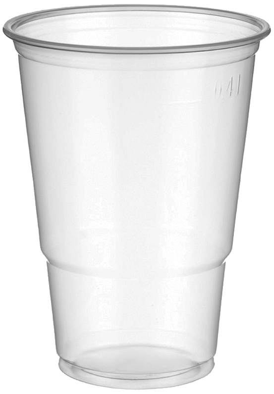 Plastglas CaterSource klar PP 40cl, 16ps×50stk