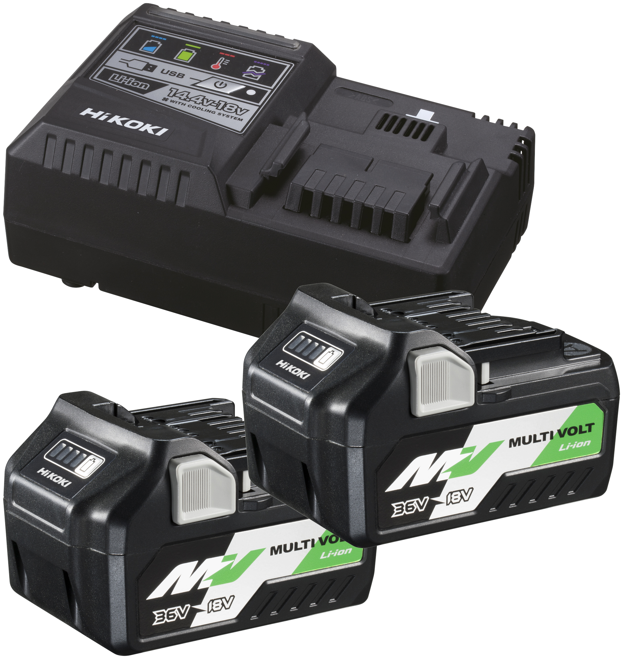 Batteripakke 2×BSL36A18 multivolt + lader UC18YSL3