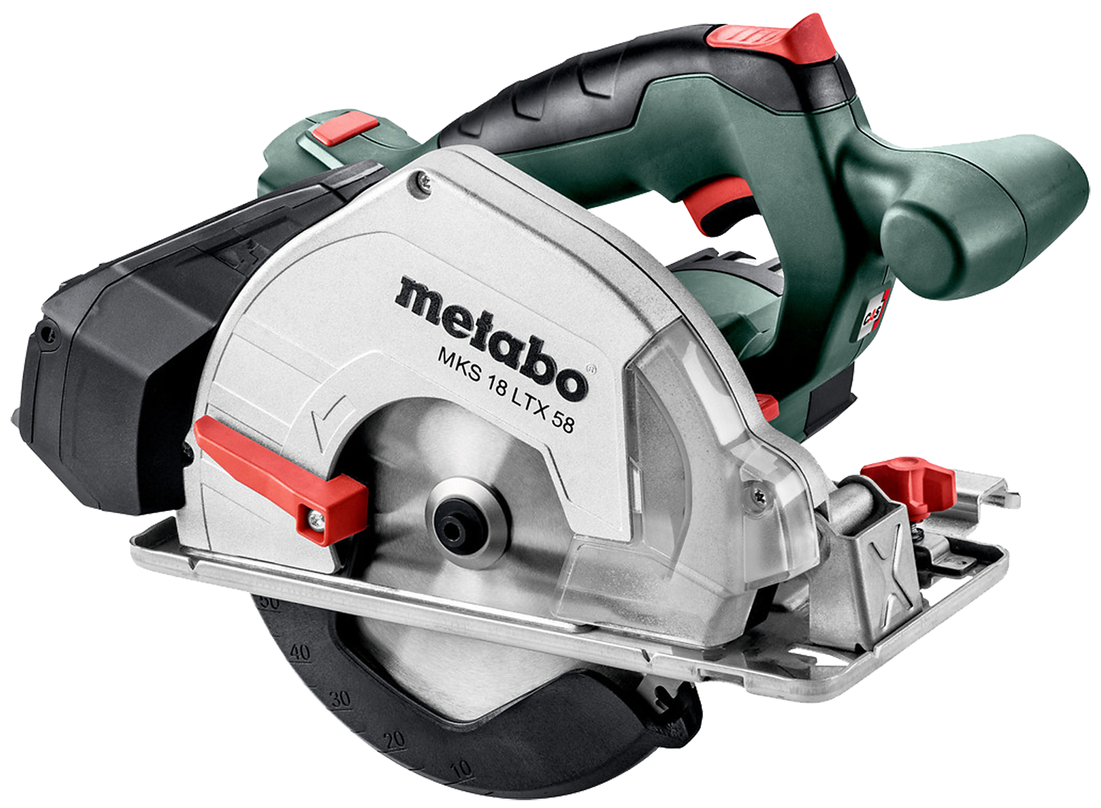 Metalrundsav 165mm MKS 18 LTX 58 solo, i Metaloc