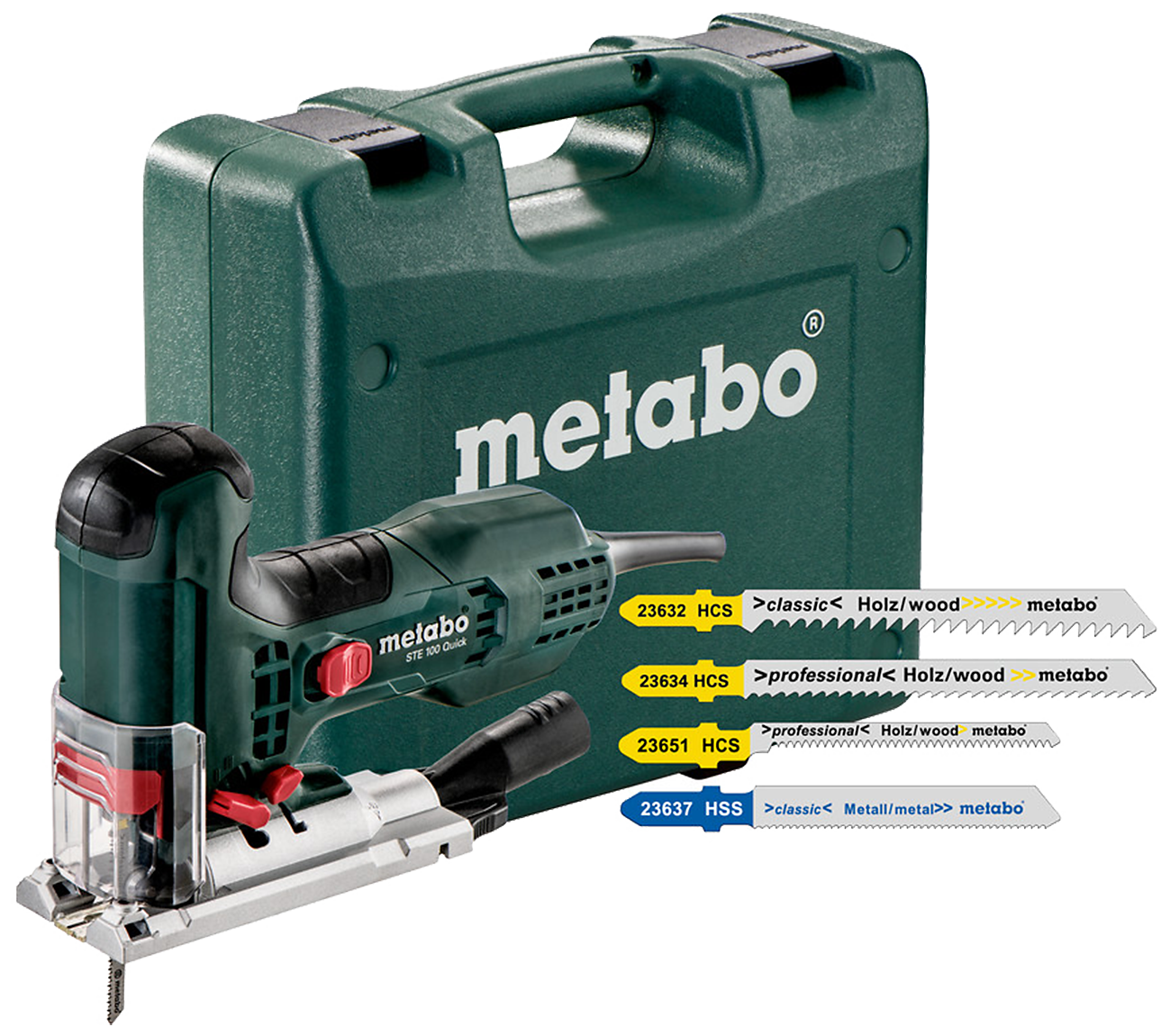 Stiksav 710W STE 100 Quick, i kuffert m/20 klinger