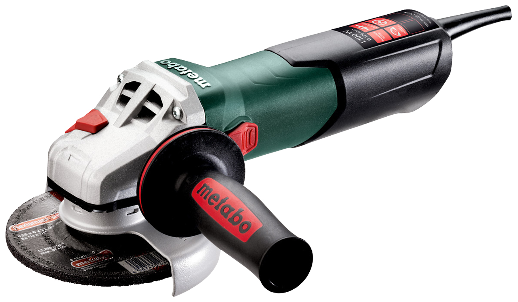 Vinkelsliber 125mm 1100W WEV 11-125 Q, i kuffert