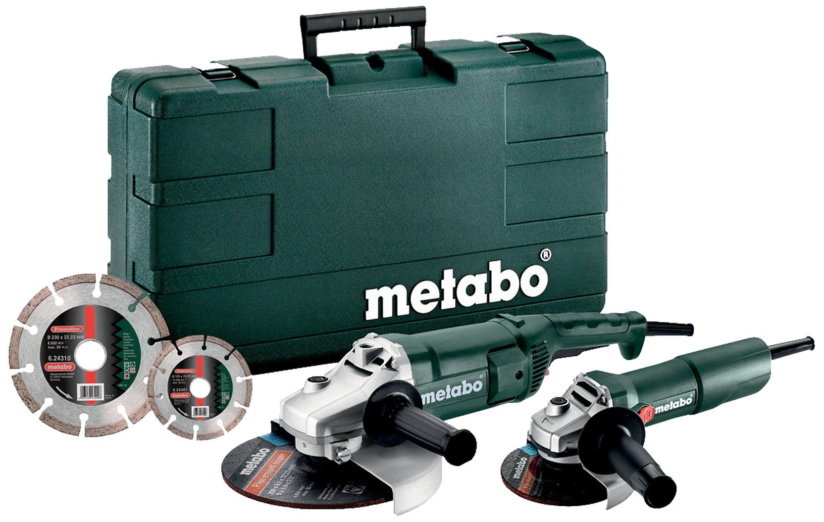 Combo-sæt: WE2200-230 + W750-125 + 2×diamantskiver