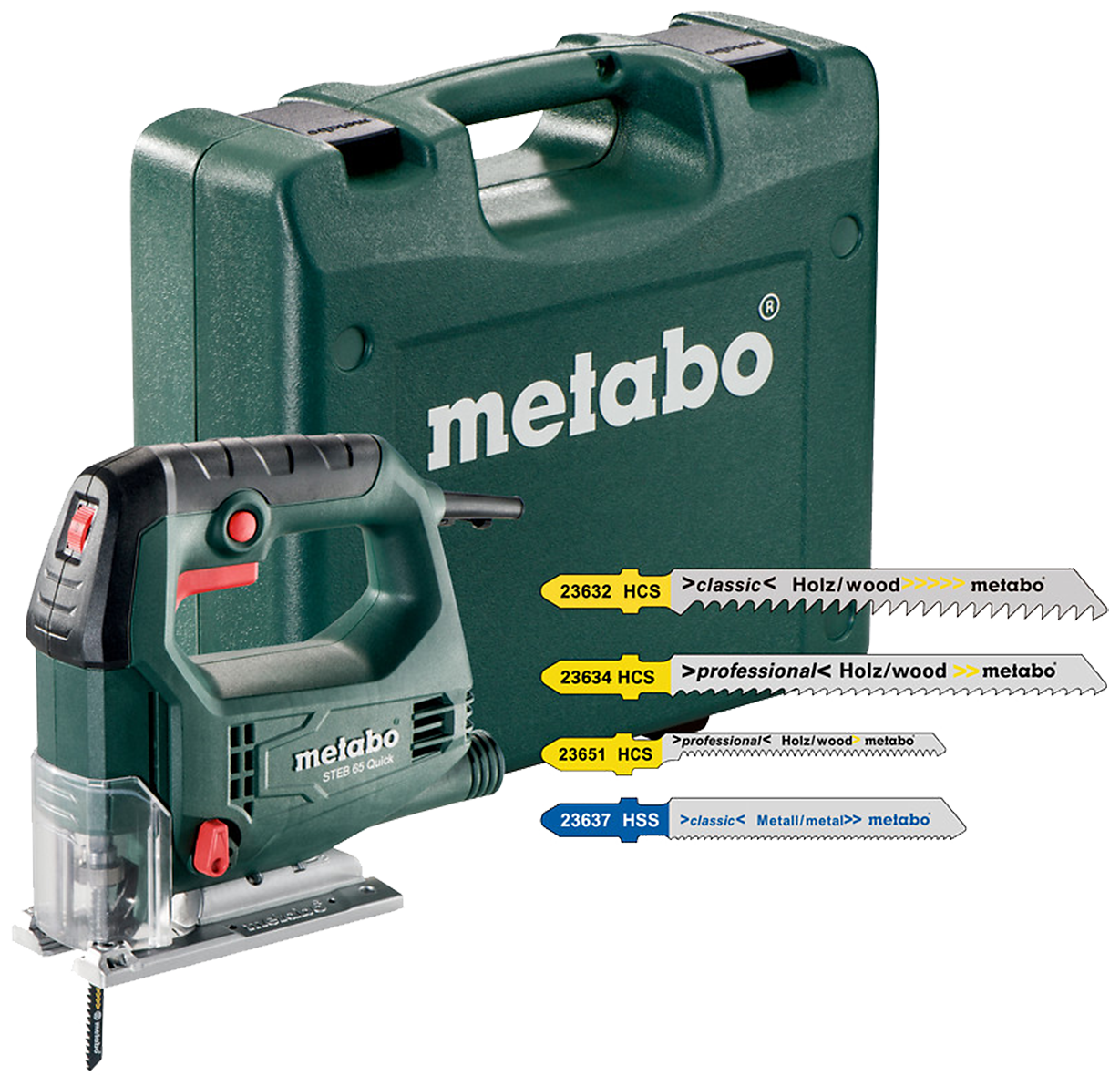 Stiksav 450W STEB 65 Q inkl. 20 stk. ass. klinger