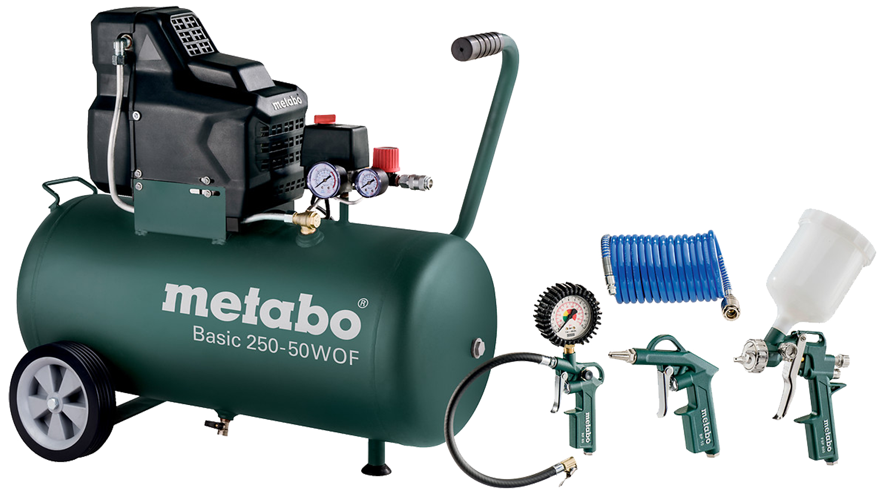 Kompressor Basic 250-50 W OF, med værktøjssæt LPZ4