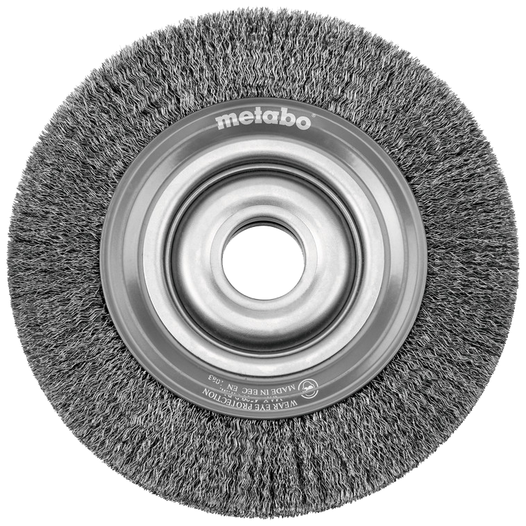 Stålbørste t/bænksliber 150×28×20mm 0,3mm tråd