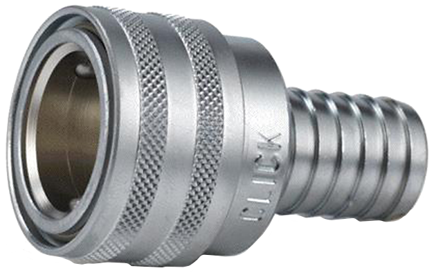 Click 3/4" koblingshus med 3/4" slangespids