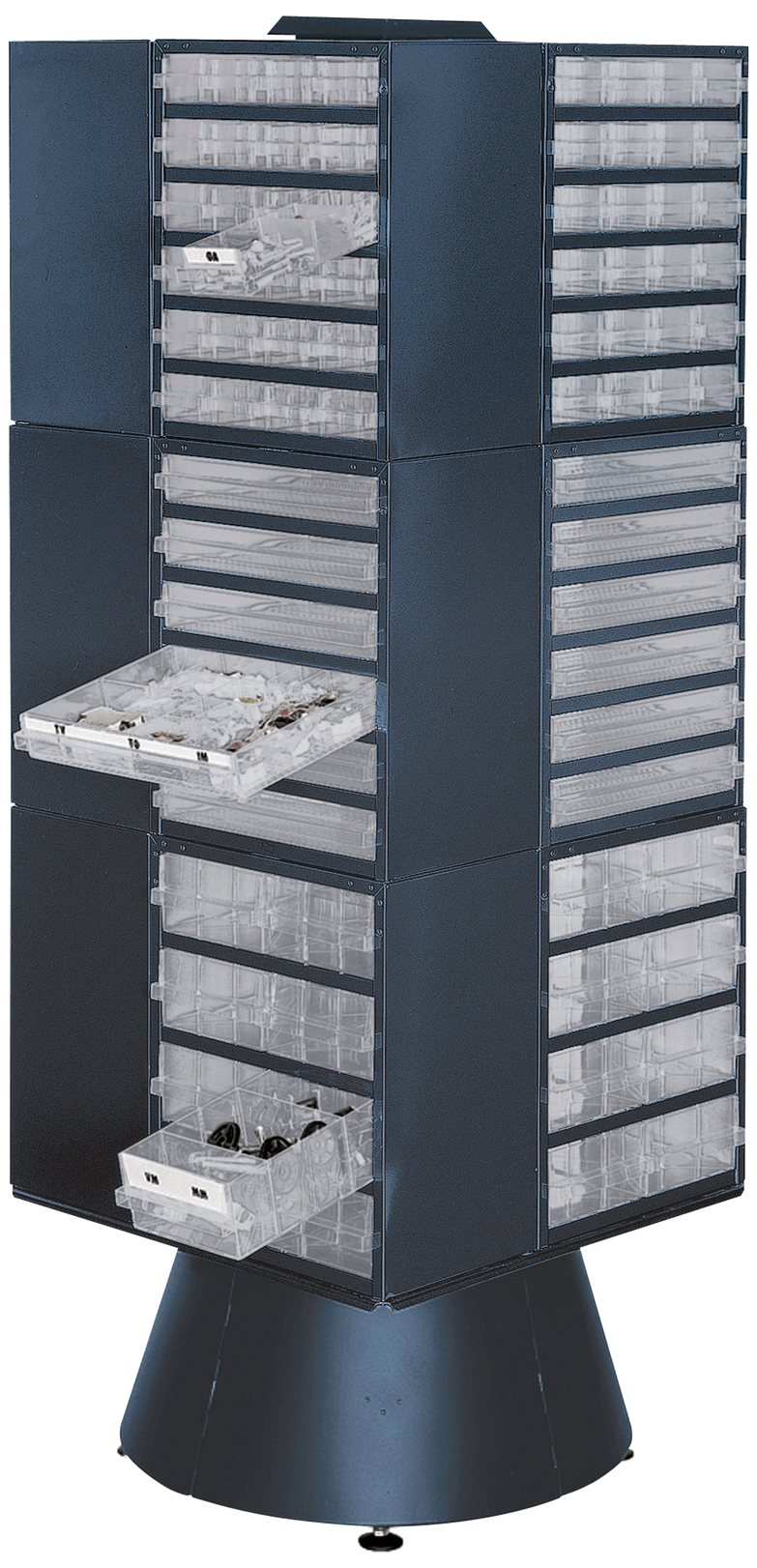Drejetårn 250-serien, komplet med 12 skuffereoler