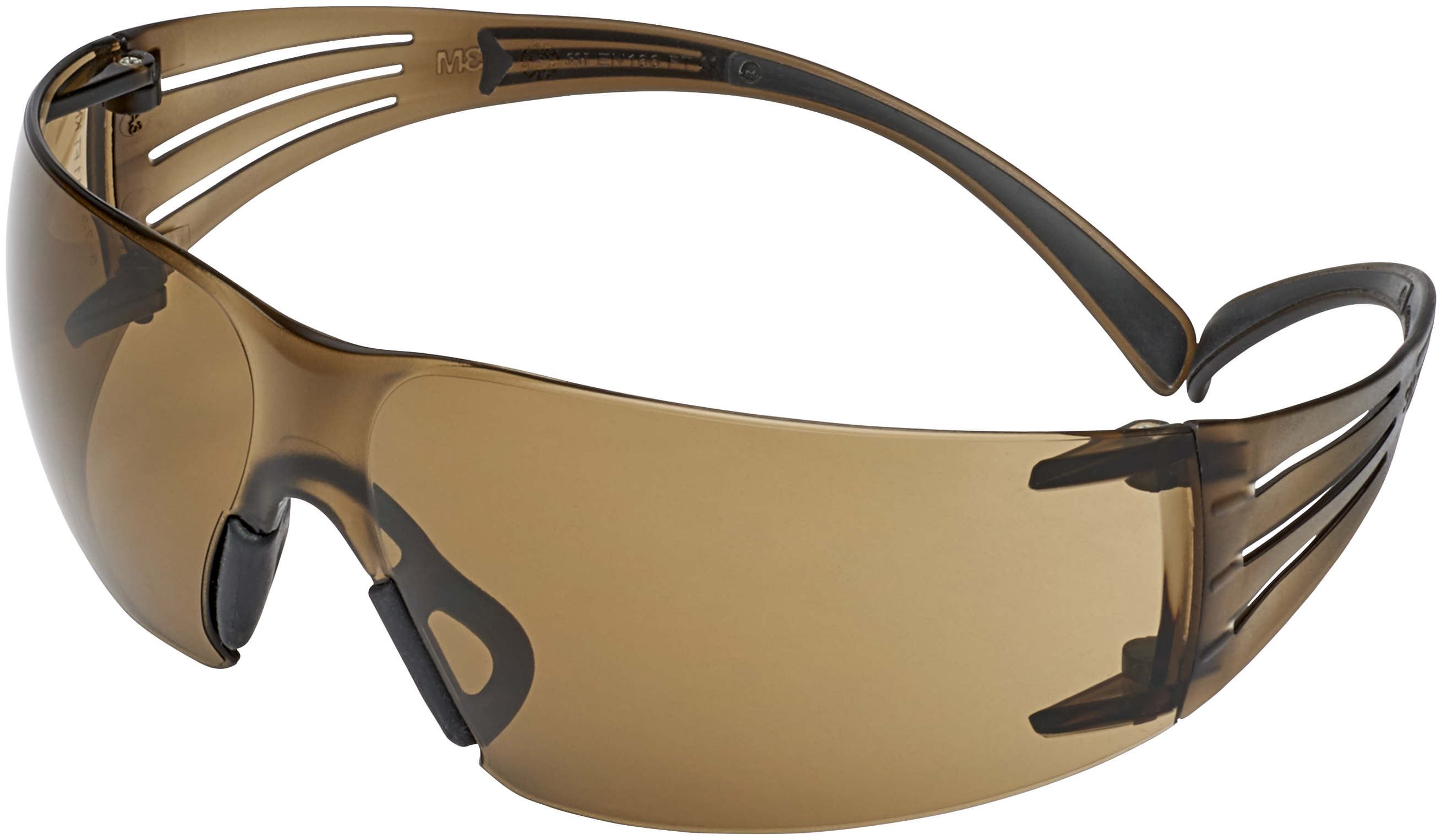 SecureFit 400 brille sort/brun anti-dug brun glas