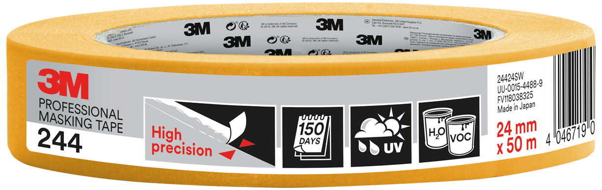 Afdækningstape 244, 24mm×50mtr