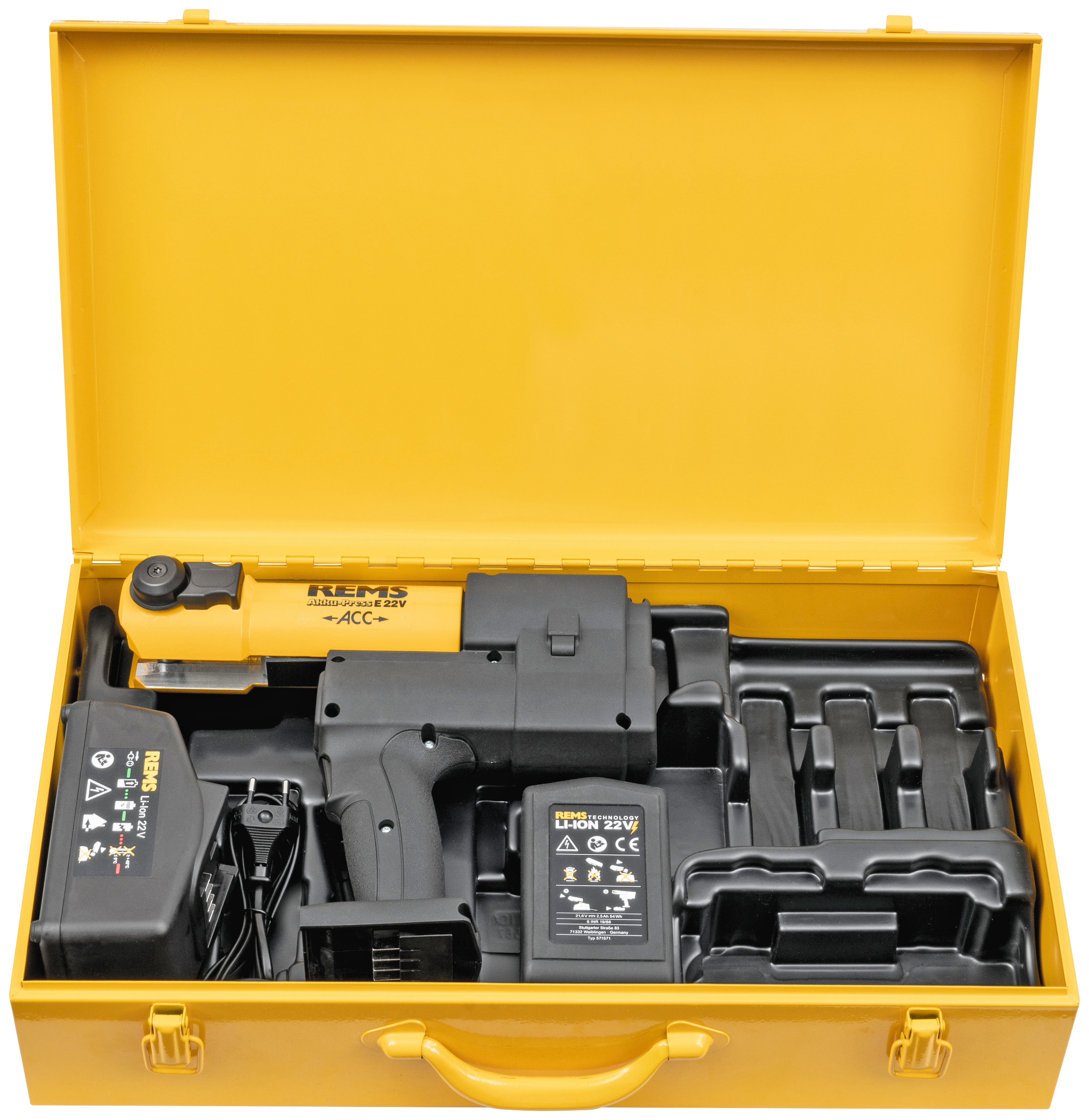 REMS pressmaskine AkkuPress 22V ACC BasicPack