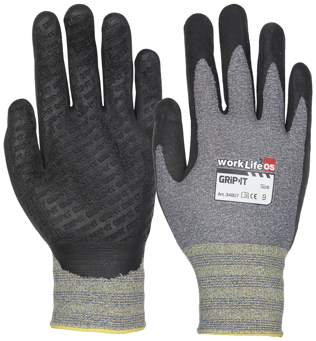 Worklife Grip-It arbejdshandske 34807 str. 9