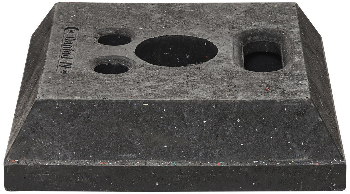 Danfod 4 fod t/afspærringscylinder, 40×40cm 14kg