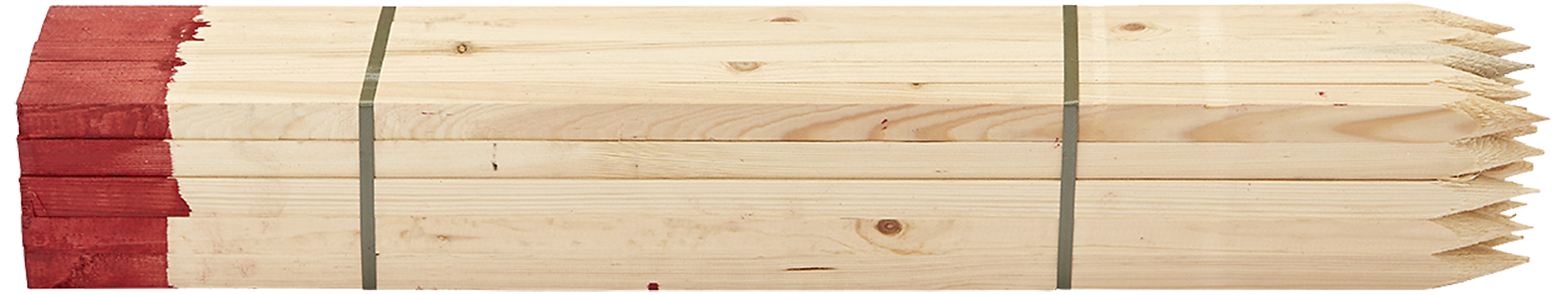 Afsætningspæl fyrretræ m/rød top 25×25×900mm