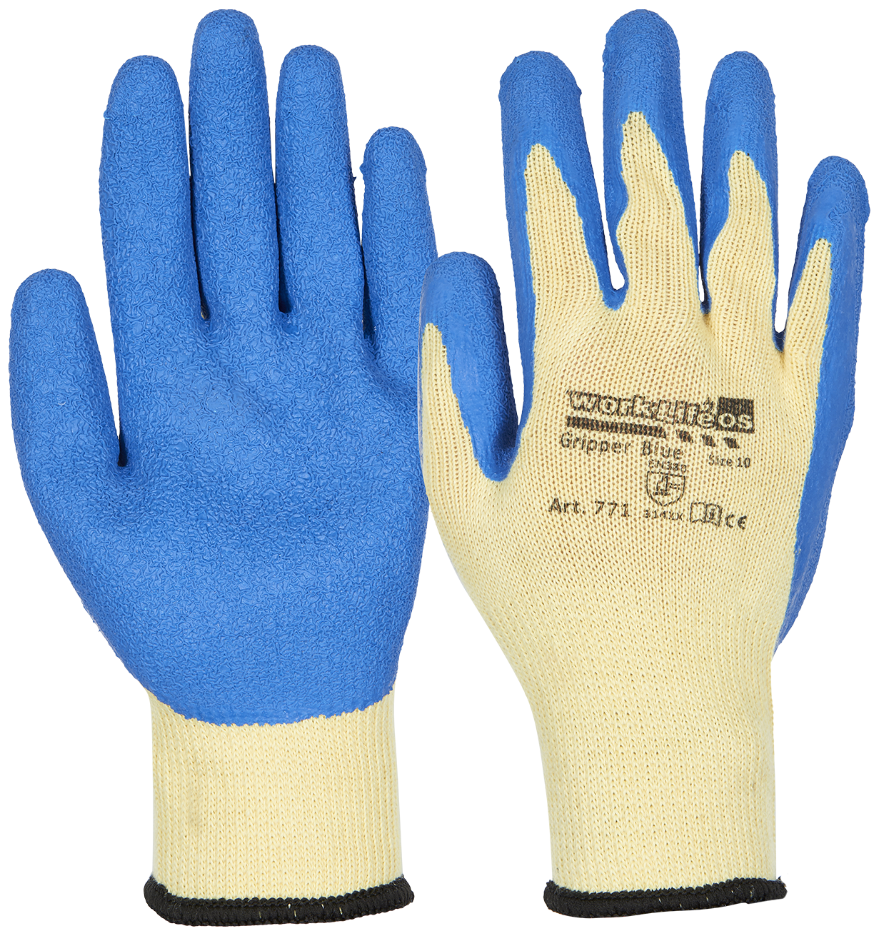 Worklife Gripper Blue handske latex halvdyp 771-9