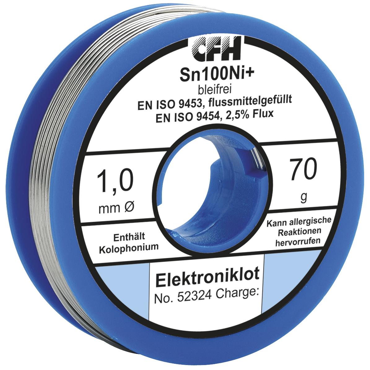 Loddetin CFH elektronik blyfrit 1,0 mm 70 g EL324
