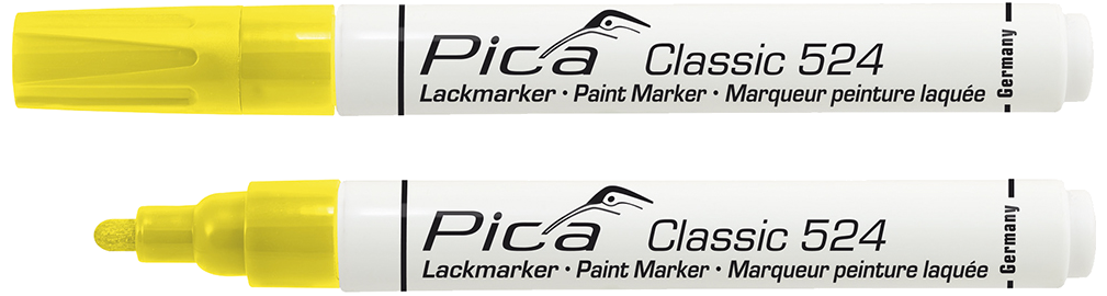 Pica Dry paintmarker Classic 524 rund spids gul