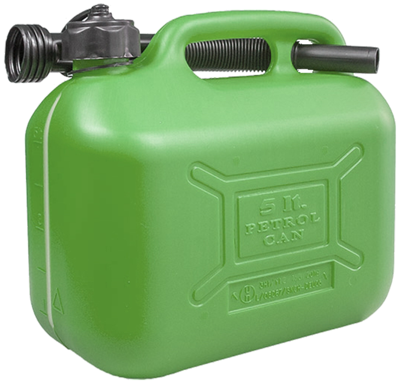 Sprehn benzindunk heavy duty, grøn plast 5ltr