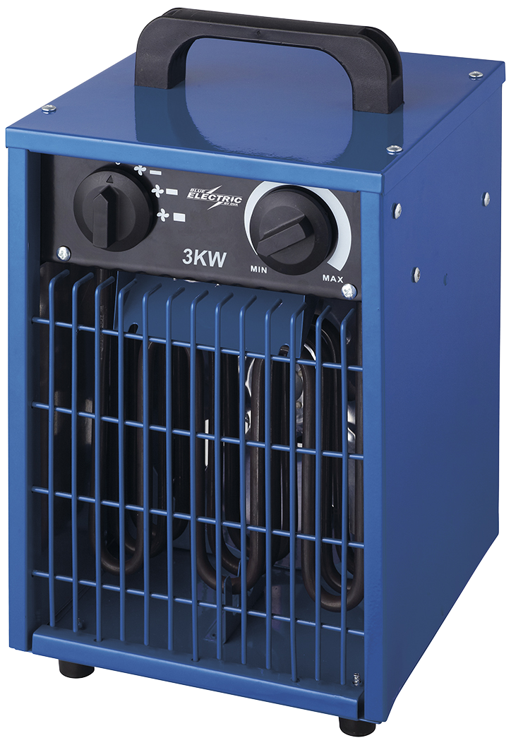 Blue Electric varmeblæser IP24 3kW/230V