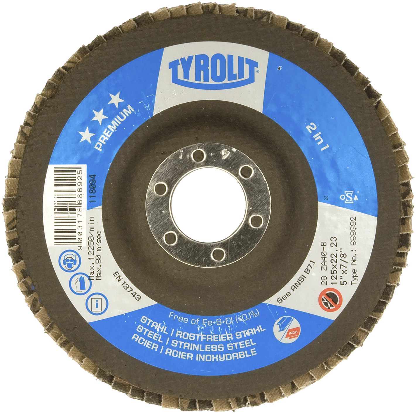 Lamelskive Premium 28SLA ø125 ZA80Q-B