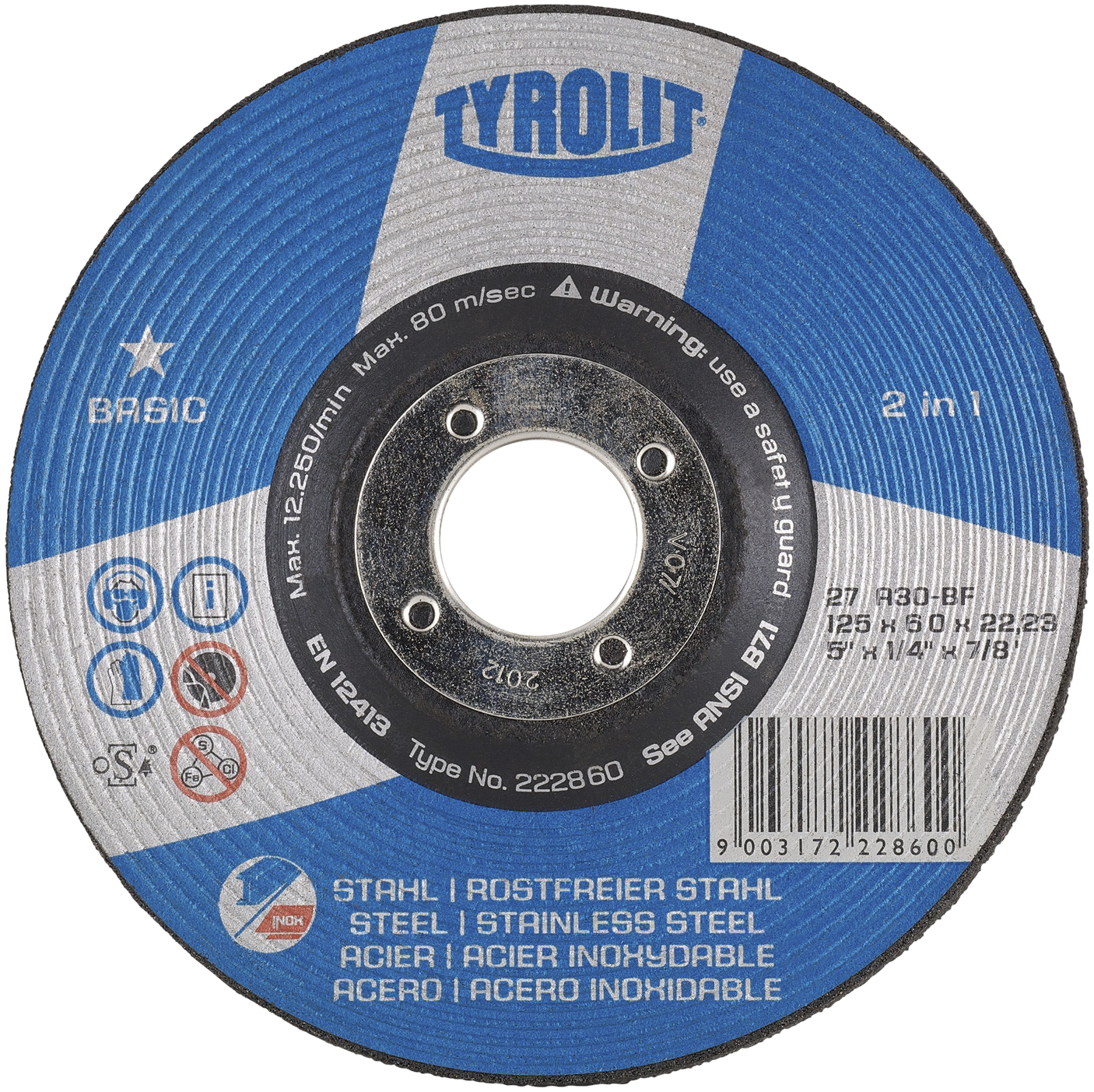 Skrubskive Basic 27C ø150×4 A30Q-BF