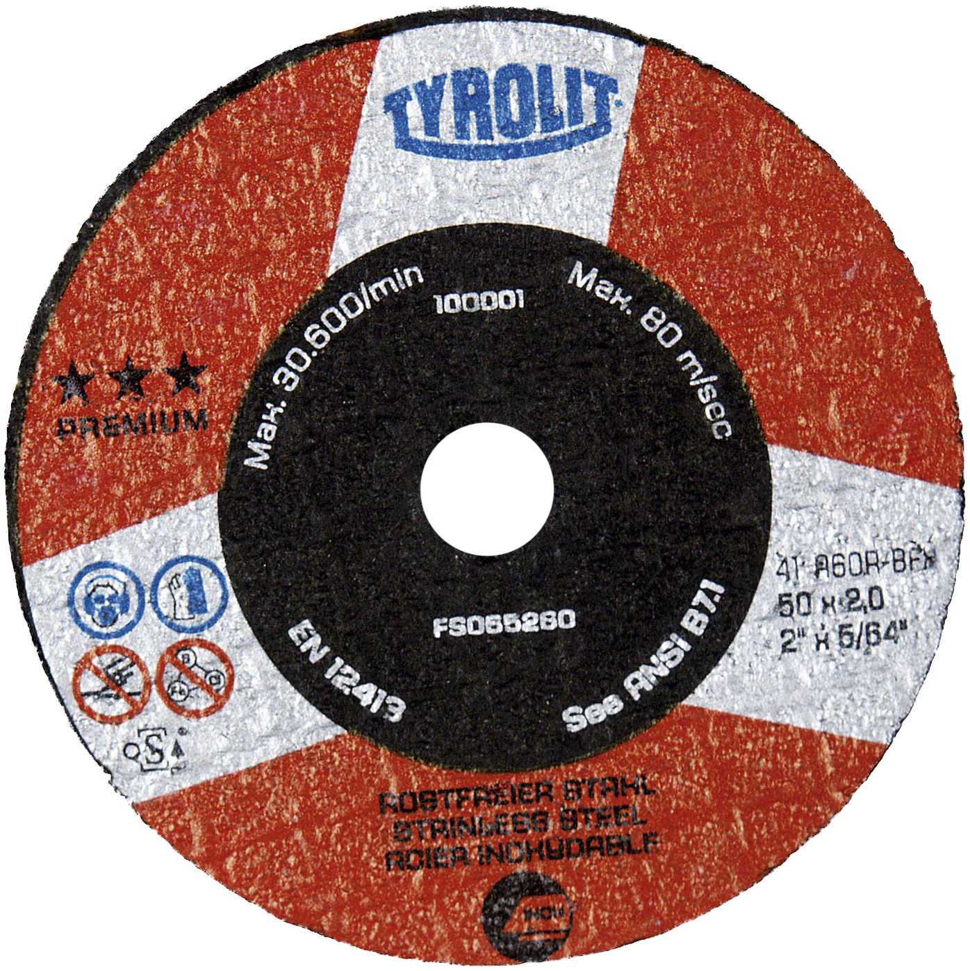 Skæreskive Premium 41F ø50×1×10 A60R-BFXA