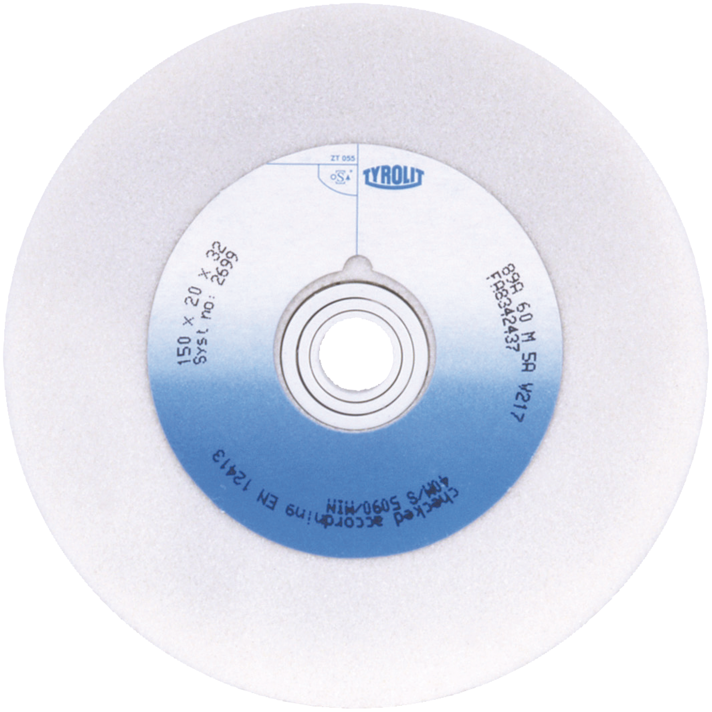 Slibeskive t/bænksliber F1 125×15×32 89A60L5AV217