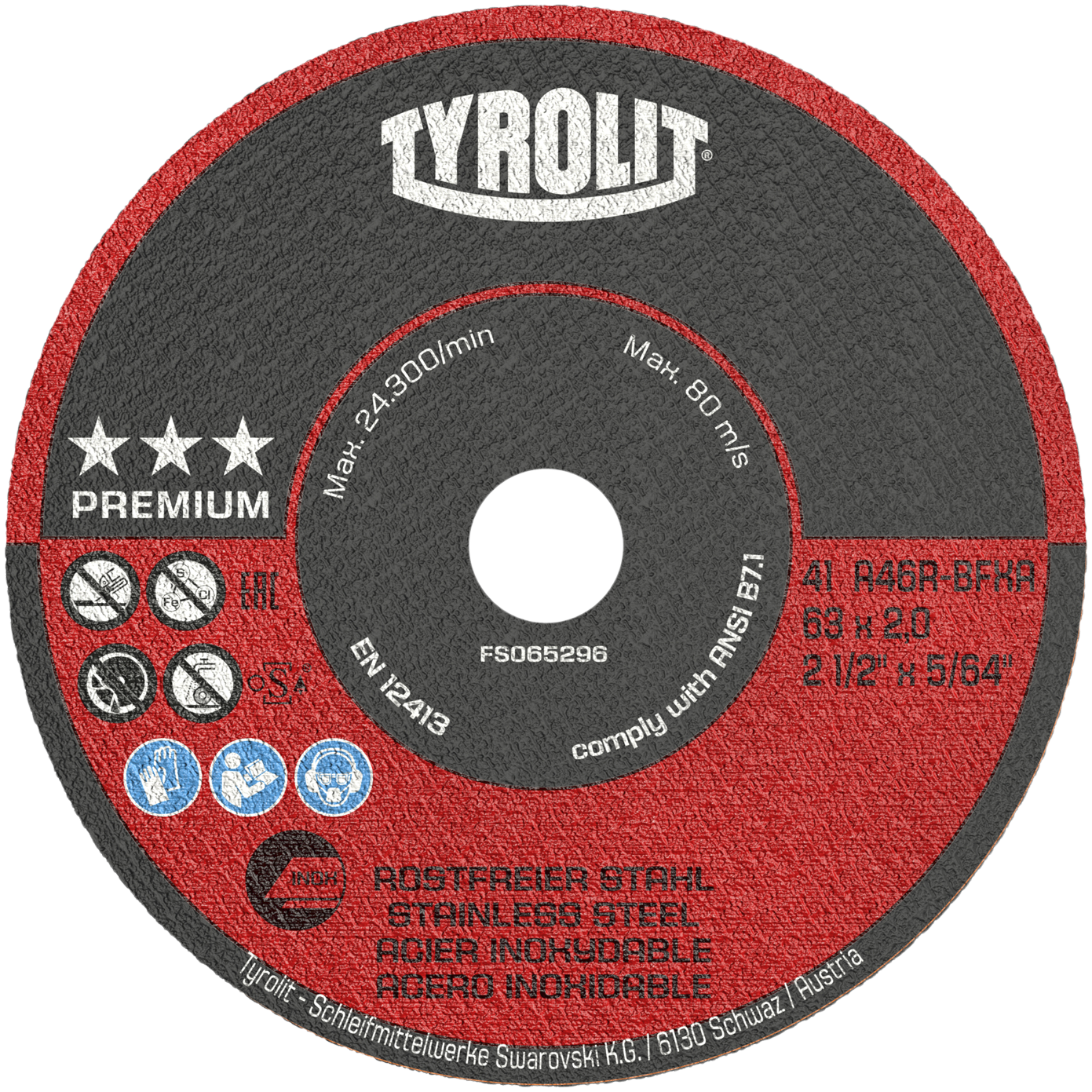 Skæreskive Premium 41F ø75×2×10 A46R-BFXA