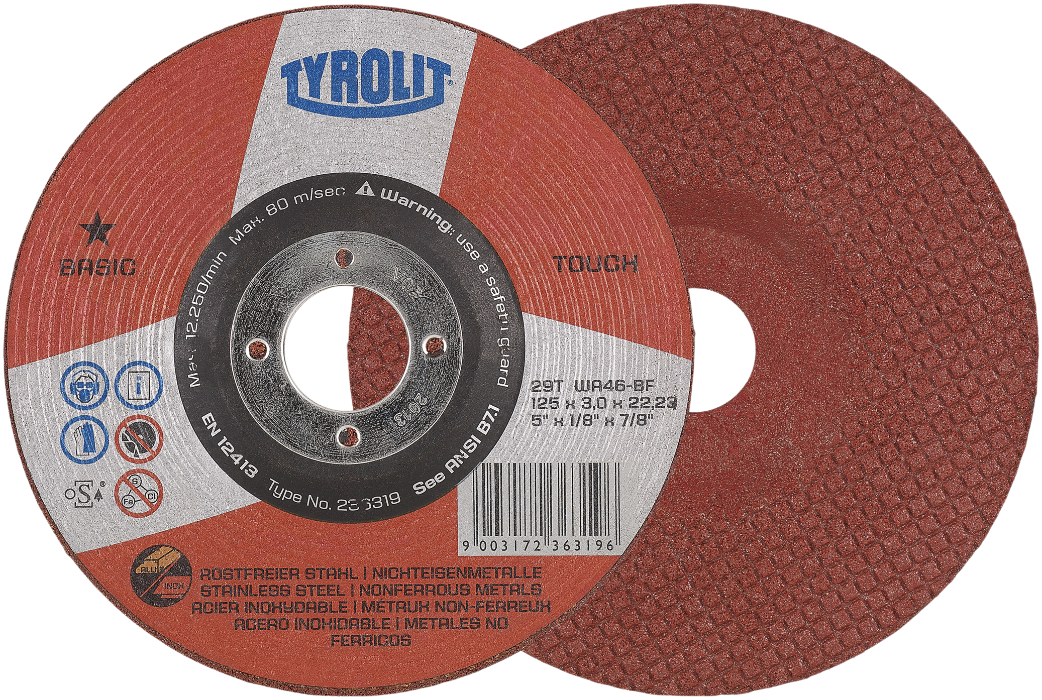 Slibeskive Basic 29T ø178 WA46R-BF