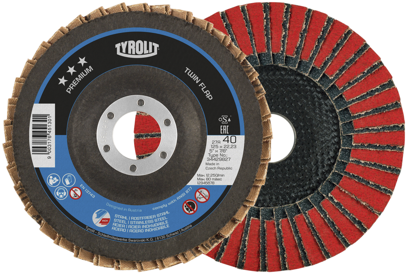 Lamelskive Premium 27SLA ø125 ZACA40Q-B