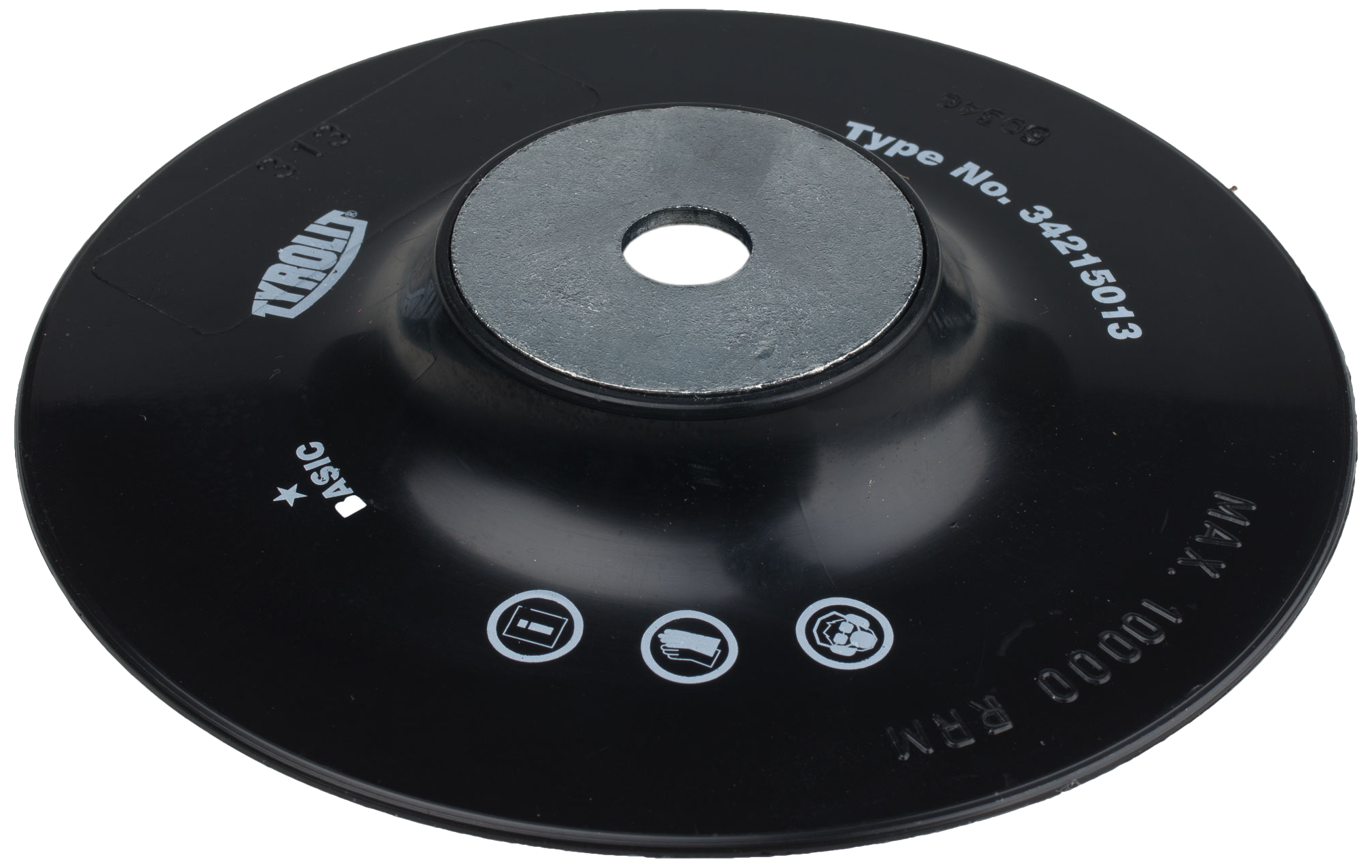 Gummibagskive hård 150mm M14