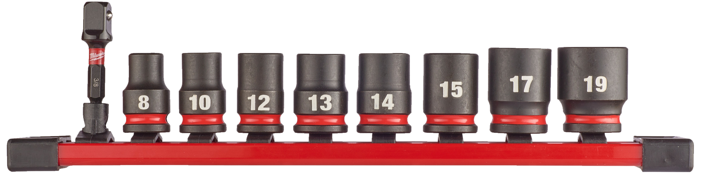 Slagtopsæt 3/8" Shockwave Impact Duty 8-19mm