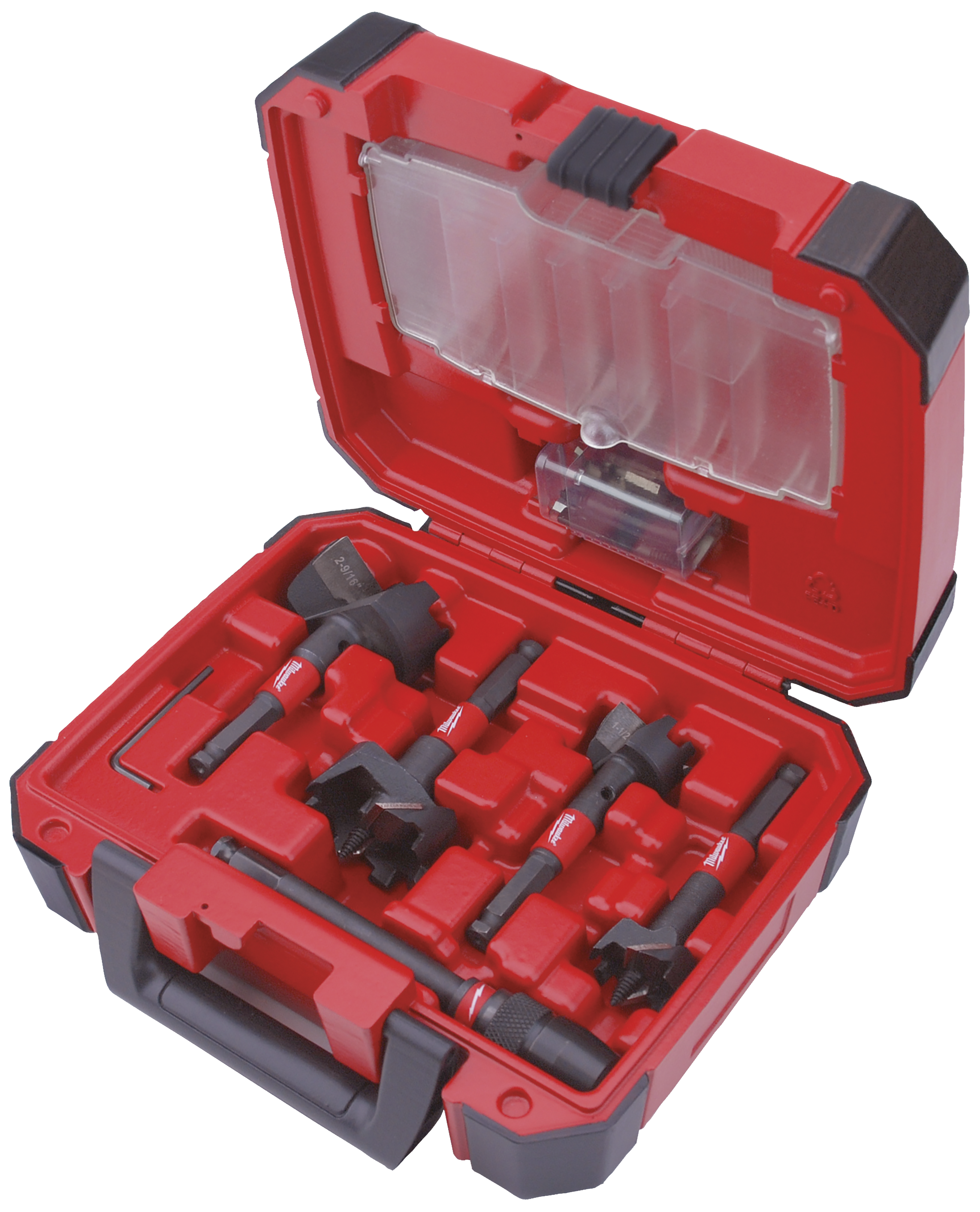 Træborsæt Selfeed 7/16" 6kt 35-38-54-65mm+tilbehør