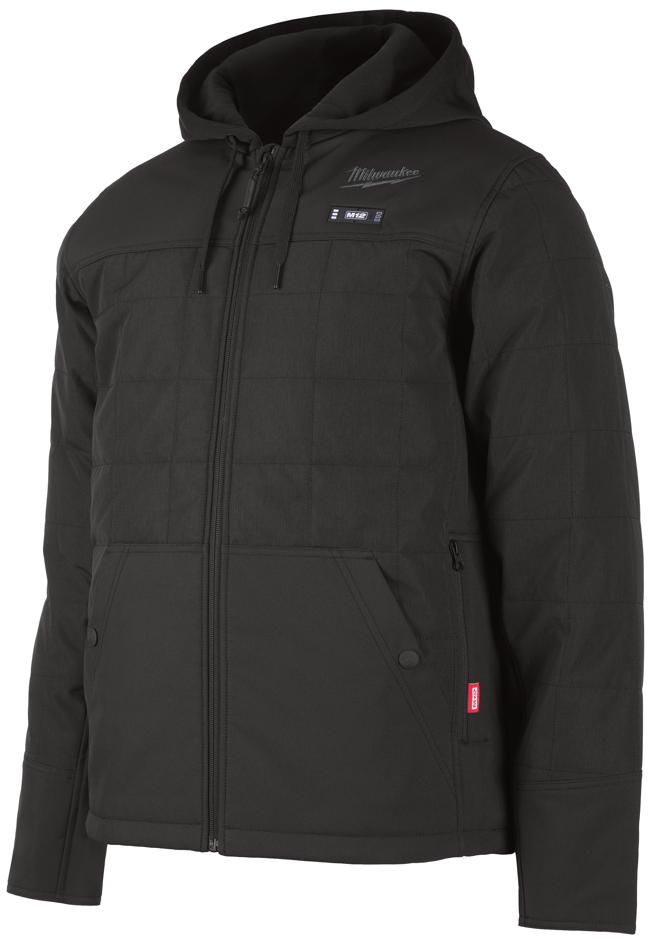 Varmejakke hybrid 3 trin sort M12 HPJBL2-0 L