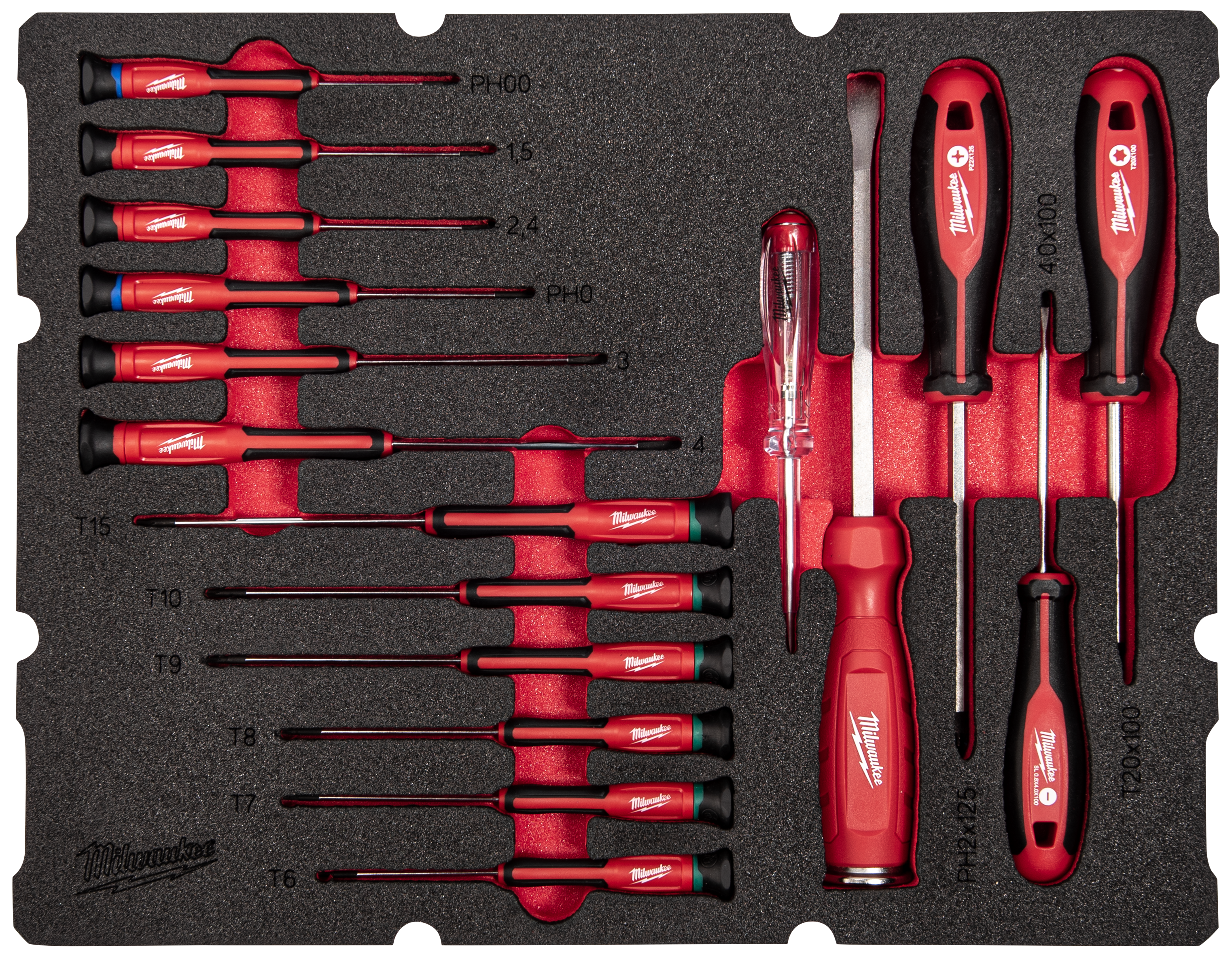 Skumindsats m/17 præcisionsskruetrækkere, Packout