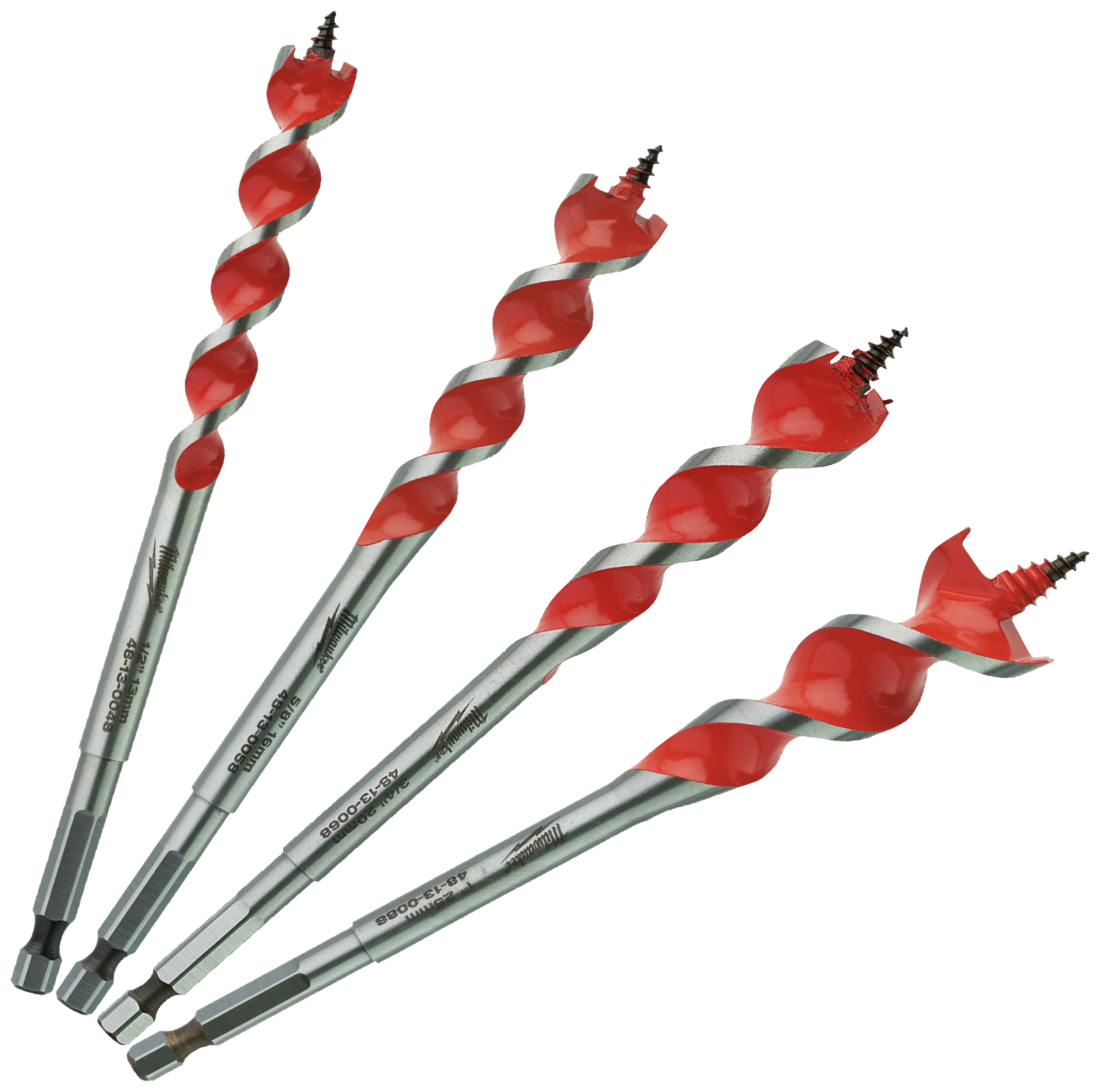 Træbor Speedfeed 1/4" 6kt 13-16-20-25mm, sæt 4stk