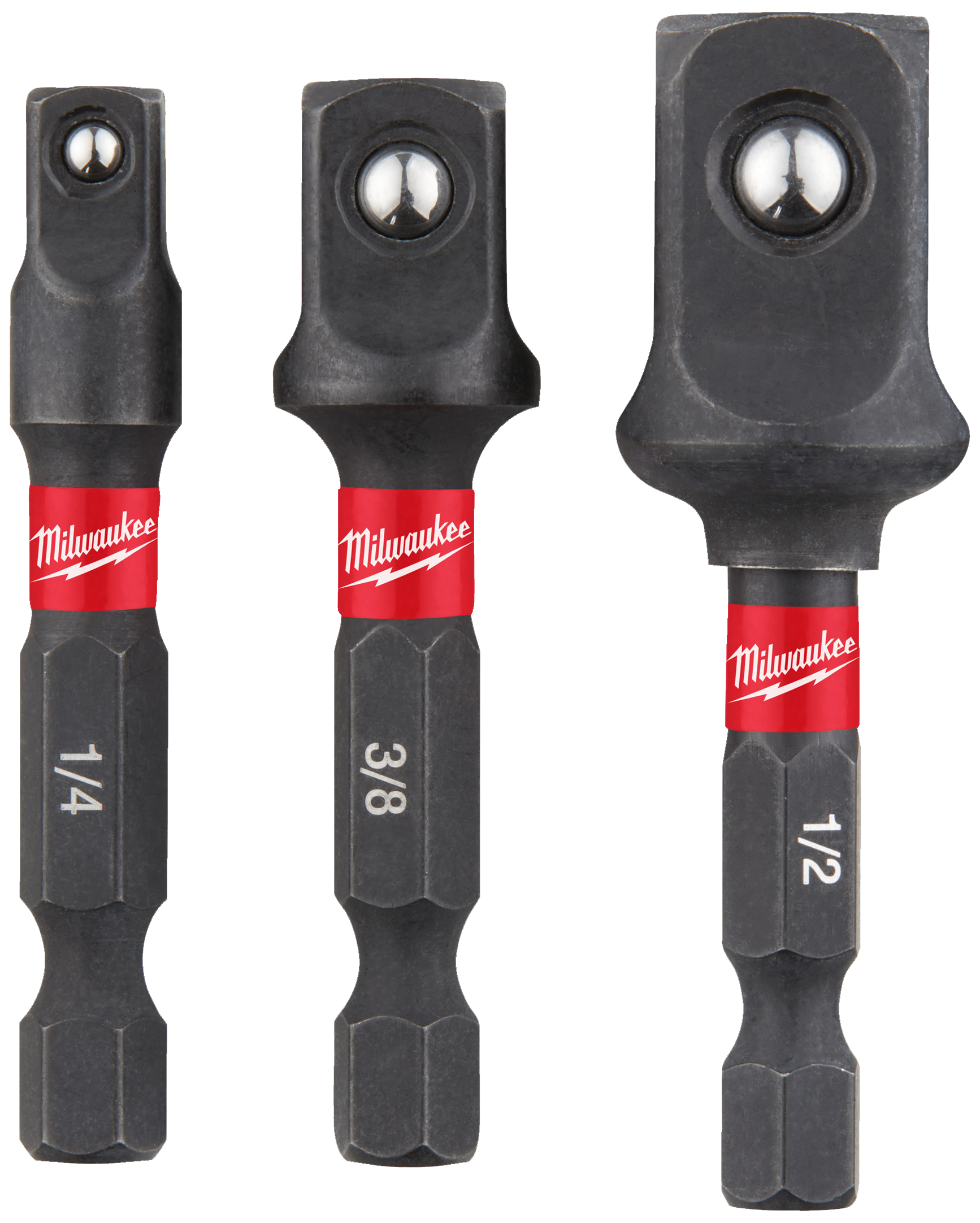 Adaptersæt Shockwave 1/4" 6kt × 1/4-3/8-1/2" 4kt