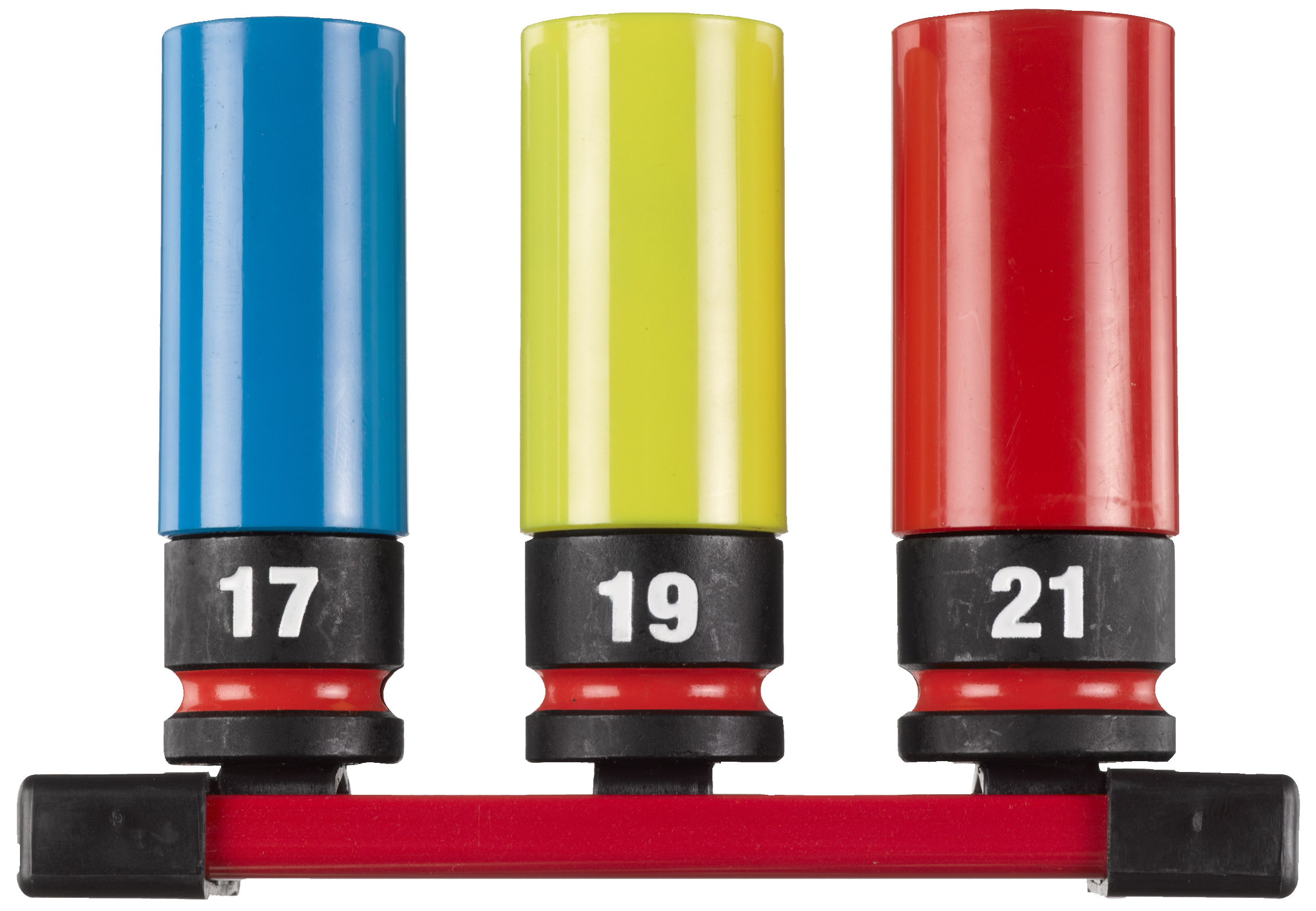 Slagtoppe auto-sæt 17+19+21 mm 3 dele