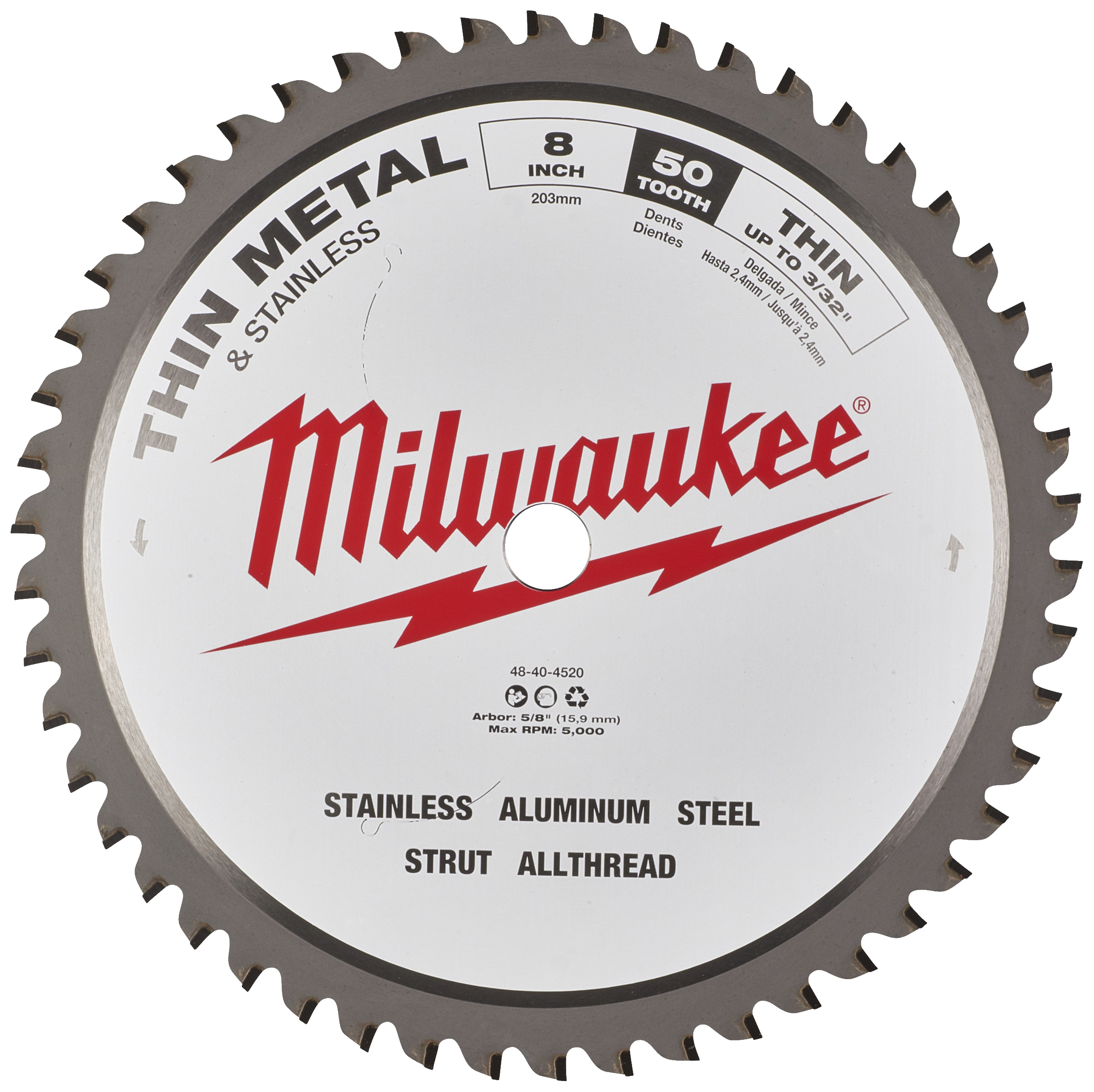 Rundsavklinge t/metal CSB P M 203×5/8×1.8×50