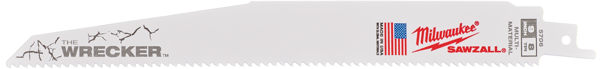 Bajonetsavblad Wrecker 230×7/11tpi, 5stk