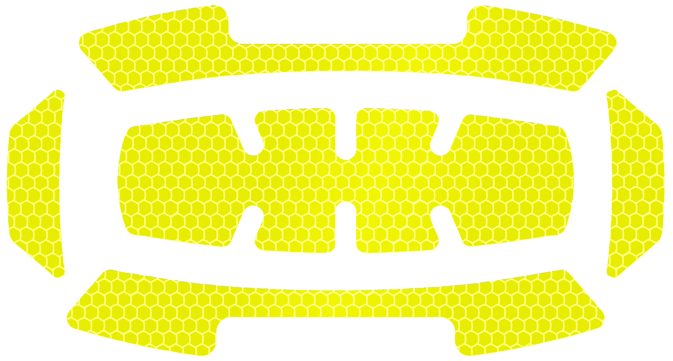 Reflekser t/Bolt sikkerhedshjelm, hi-vis gul