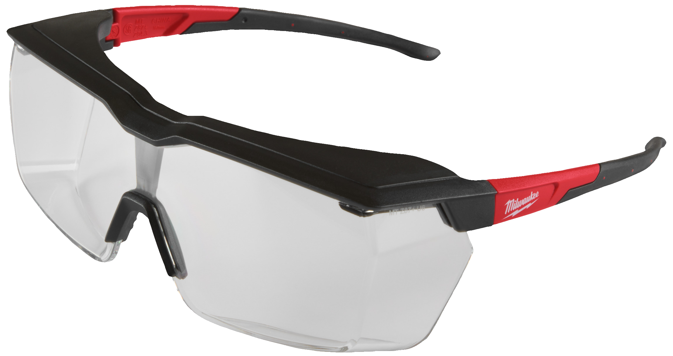 Sikkerhedsbrille/overbrille, klar polycarbonat