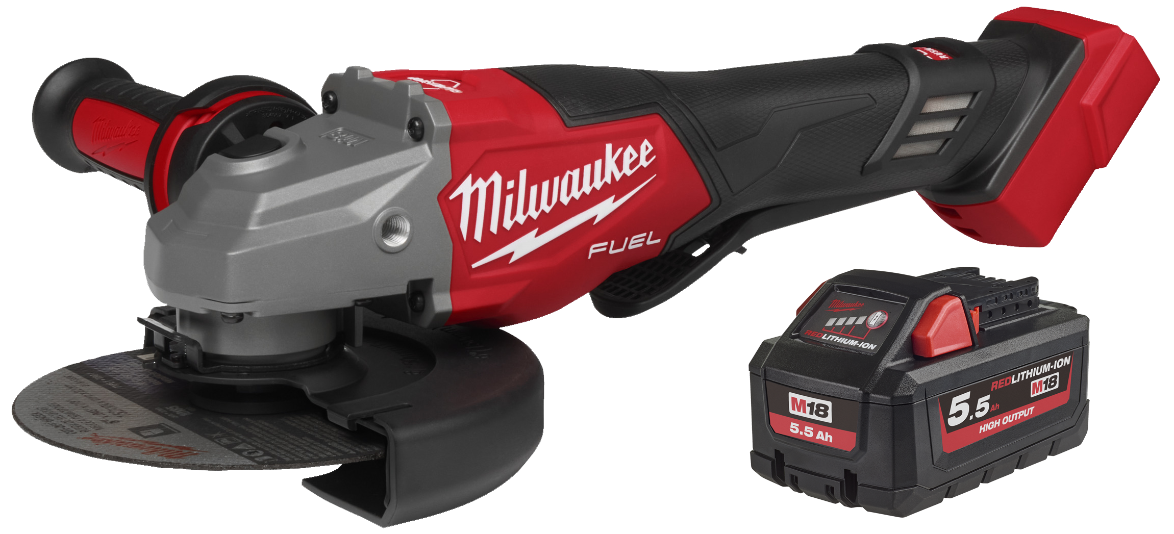 Sampak M18: Vinkelsl. FHSAG125XPDB2-0X+batt. HB5.5