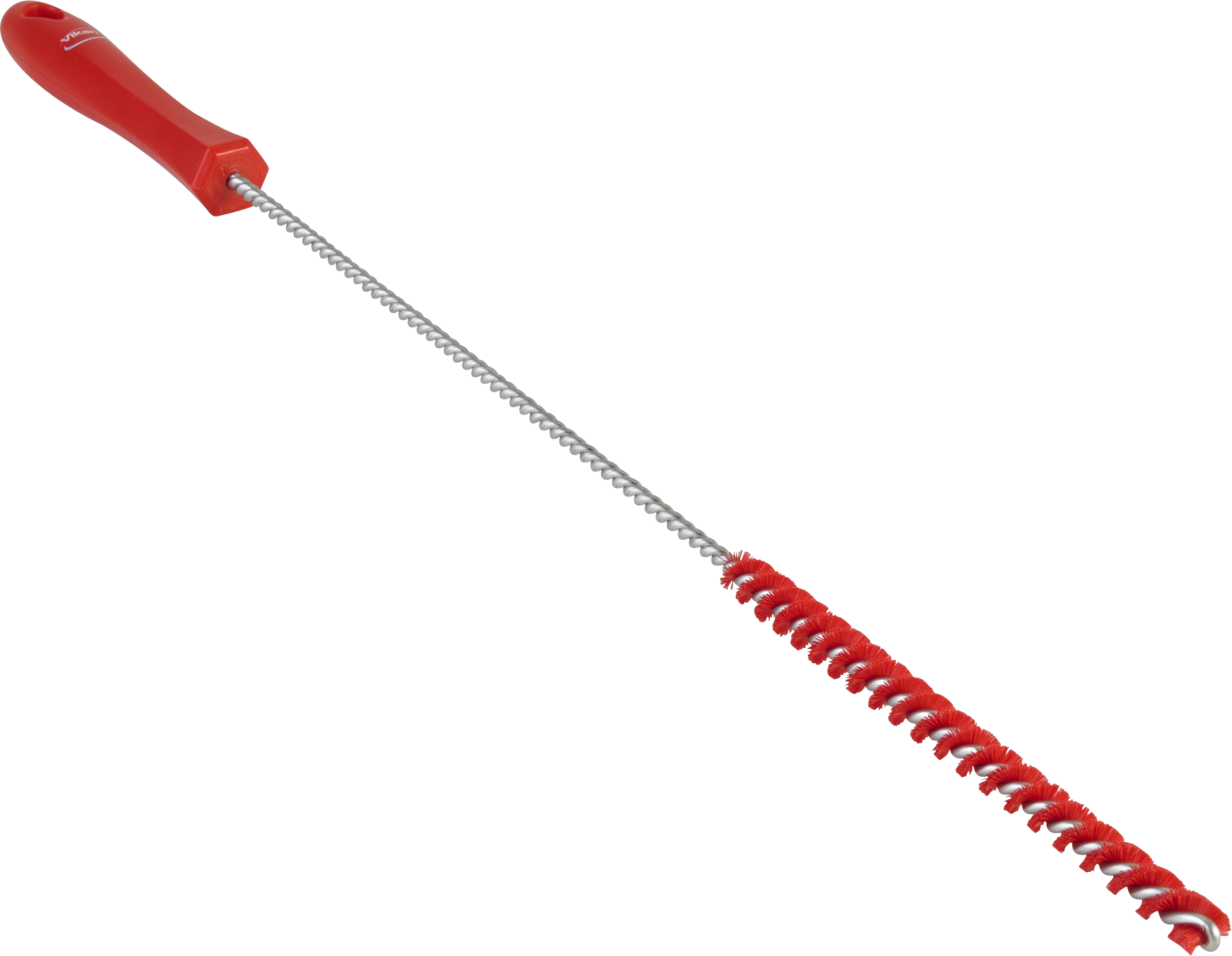 Rørbørste 5375, ø10×500 mm, stiv, rød