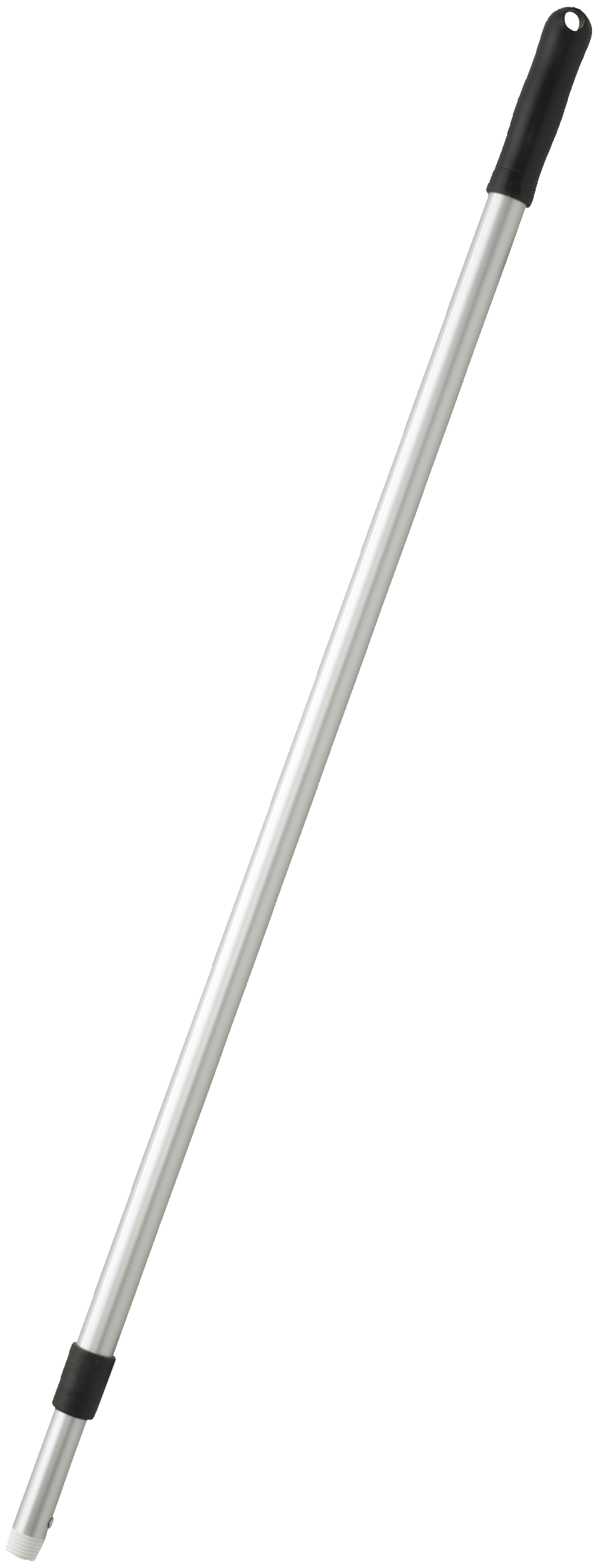 Teleskopskaft m/gevind, ø26×1005-1800 mm, alu/sort