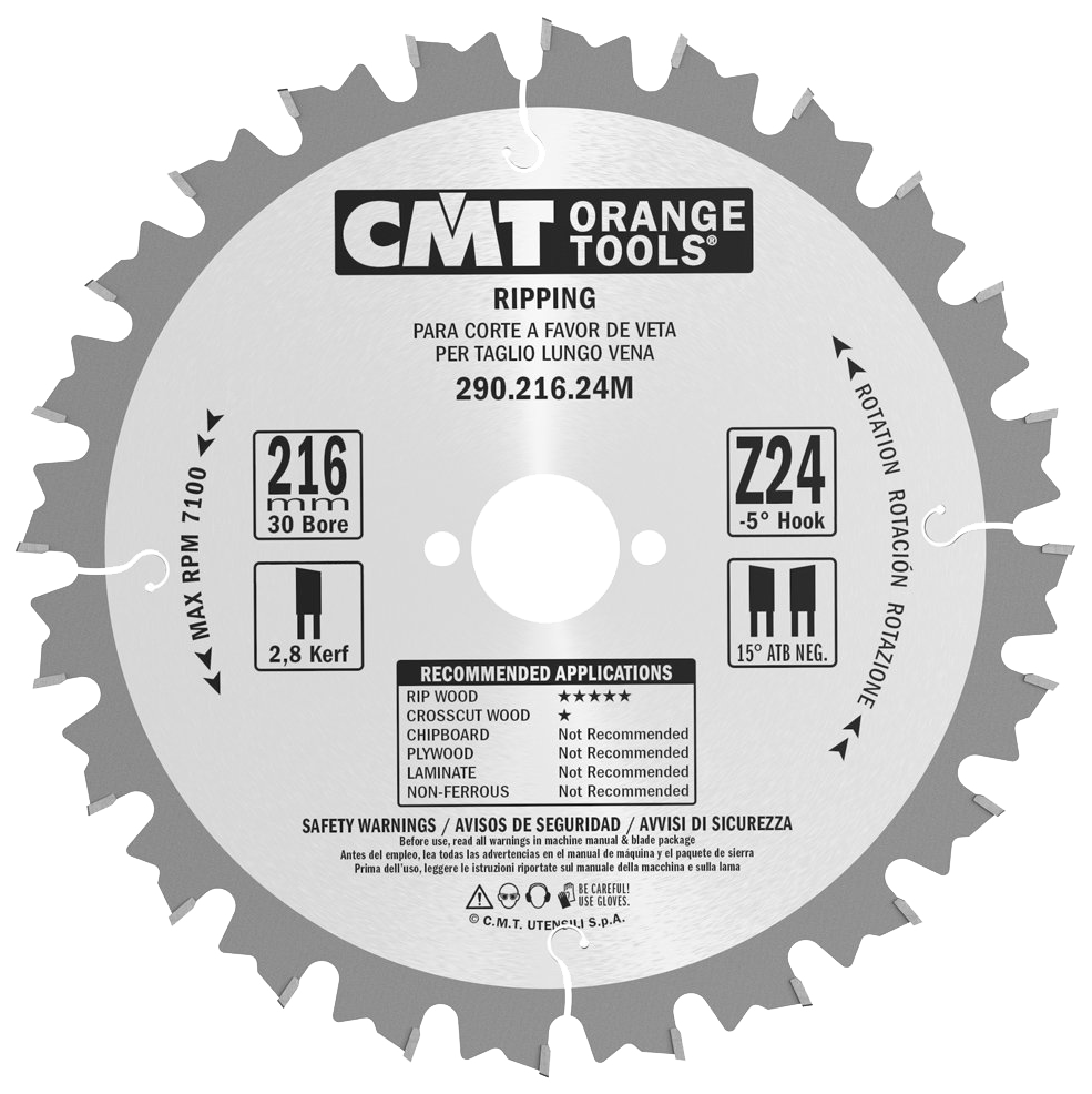 Klinge 216x2,8x30 Z24 W NEG