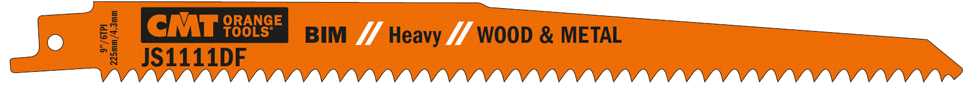 CMT bajonetsavklinge JS1111DF 225mm 6tpi, 5stk
