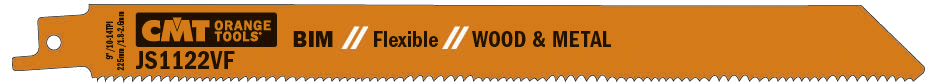 CMT bajonetsavklinge JS1122VF 225mm 10/14tpi, 5stk
