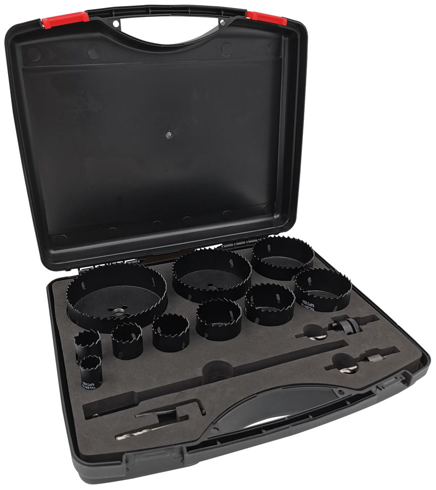 Hulsavsæt BiMetal 22-127mm, 10 hulsave + tilbehør