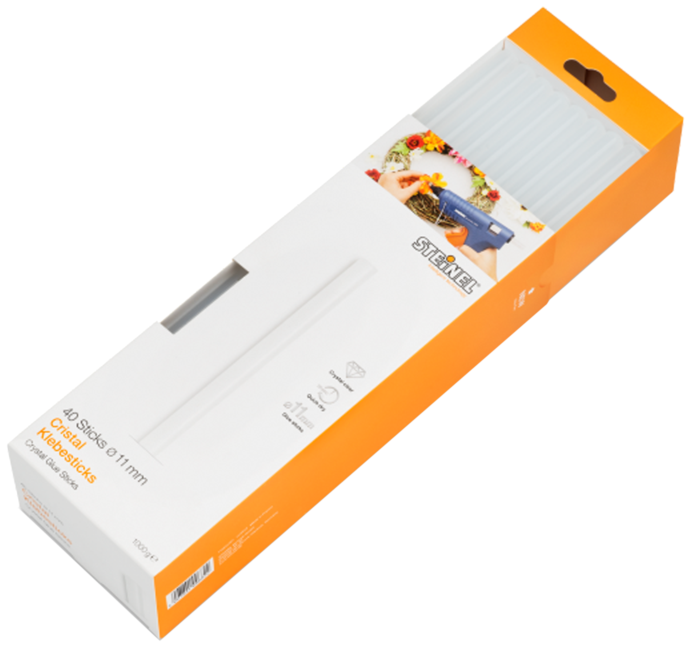 Steinel limstifter Krystal ø11×250mm, 40stk